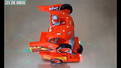 Lightning McQueen Robot - Pixar Toys - YouTube