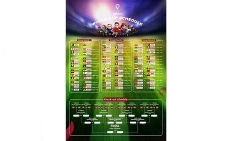 Up To 44% Off 2022 World Cup Qatar Schedule Poster | Groupon