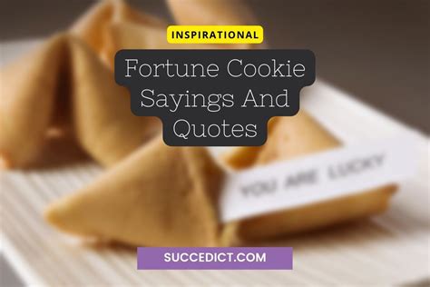 125+ Fortune Cookie Sayings, Quotes & Messages For Inspiration - Succedict