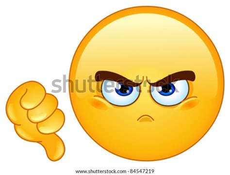 Dislike Emoticon Stock Vector (Royalty Free) 84547219 | Shutterstock