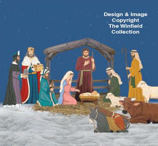 Nativity Collection Woodcraft Patterns, All Christmas: The Winfield ...