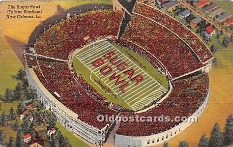 The Sugar Bowl, Tulane Stadium New Orleans, Louisiana, LA, USA Stadium ...