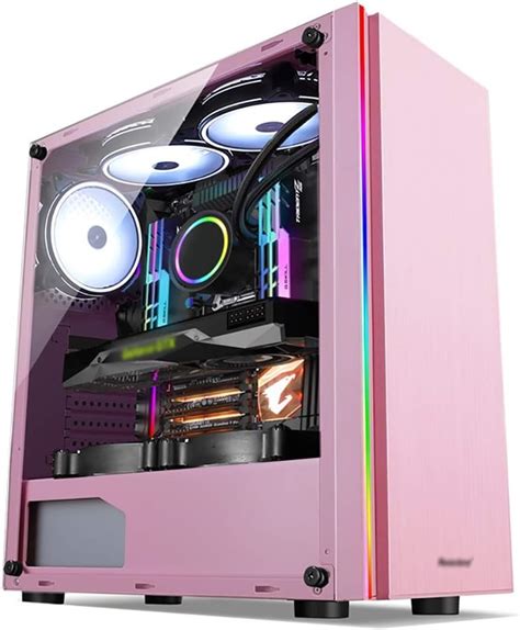 Gaming Case, Mid-Tower ATX/M-ATX/M-ITX PC Gaming Computer Case,Acrylic ...