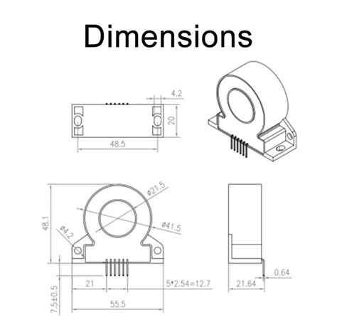 Self-testing Rcd Type A 30ma 6ma Dc Zero Phase Differential Current Transformer Leakage Sensor ...