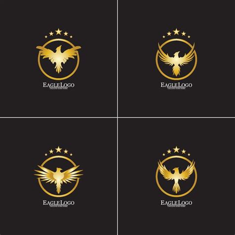 golden eagle with circle logo design 3256534 Vector Art at Vecteezy