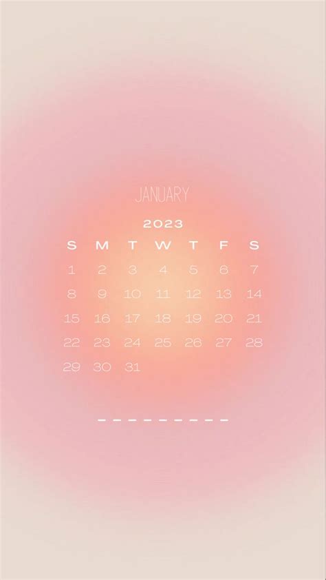 January Calendar Wallpaper