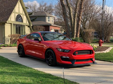 GT - 2016 GT350R RARE Race Red Painted Black Roof, 1550 miles Ford Ext ...