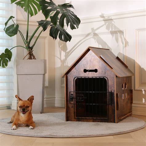 Tucker Murphy Pet™ Byrn Wooden Pet House Indoor w/ Roof Dog house w ...