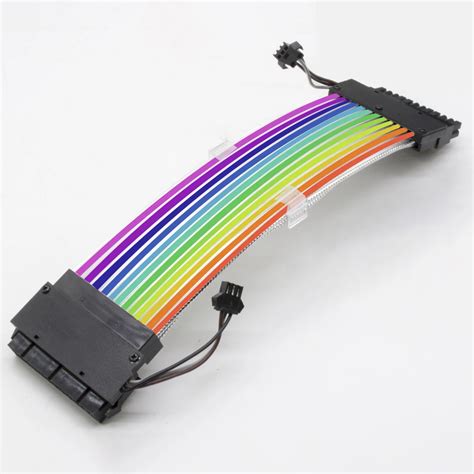 Pc Rgb Cable Argb Extension Sleeved Cable Kit Custom Power Supply ...