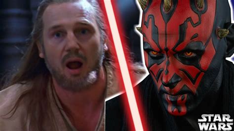 Why Darth Maul Was EMBARRASSED About How He Killed Qui-Gon