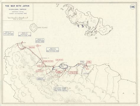 Battle Of Guadalcanal World Map