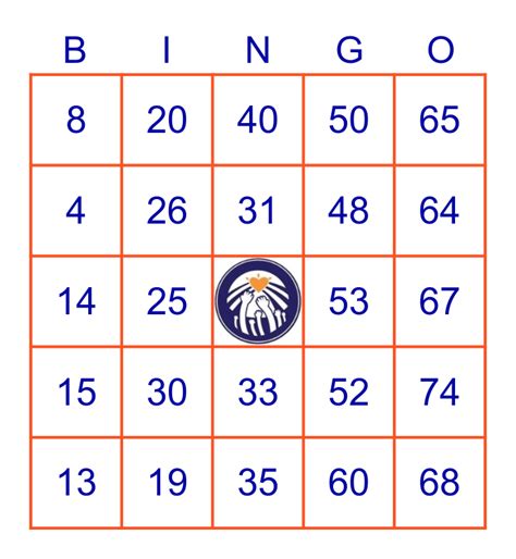 HPF VIRTUAL BINGO Card