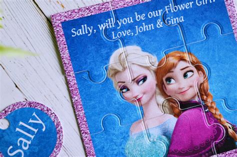 Anna and Elsa Puzzle Card Personalized Puzzle Frozen Puzzle - Etsy UK