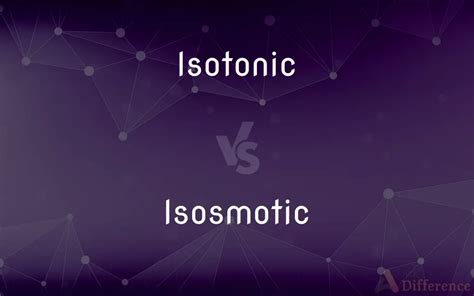 Isotonic vs. Isosmotic — What’s the Difference?