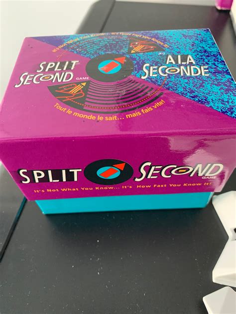 Split Second Board Game 1992 | Etsy