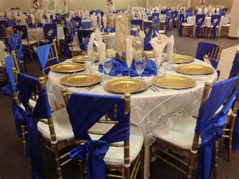 Gold And Royal Blue Wedding