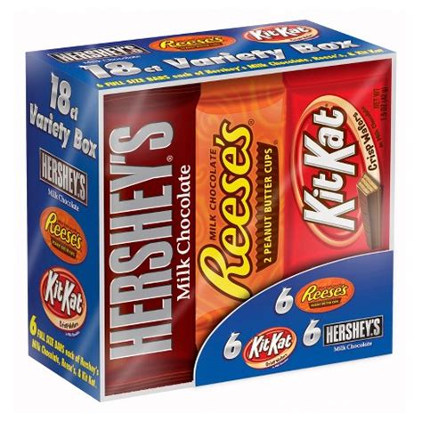 HERSHEY'S Candy Bars Variety Pack - 18ct : Target