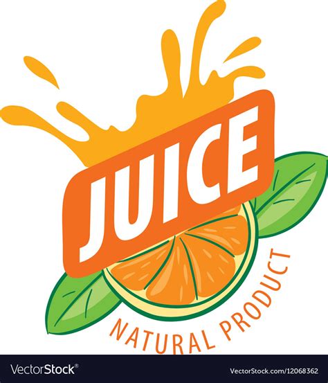 Logo juice Royalty Free Vector Image - VectorStock