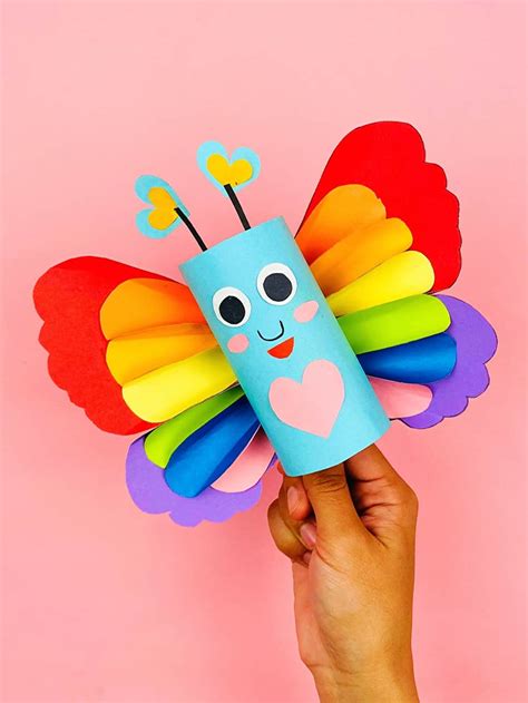 The Most Colorful Rainbow Toilet Paper Roll Butterfly – All American ...