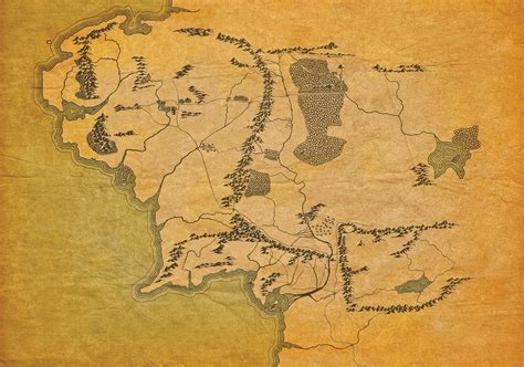 Middle Earth Map Vector at Vectorified.com | Collection of Middle Earth ...