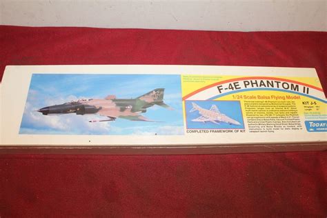 TODAYS HOBBIES F-4E PHANTOM II MODEL AIRPLANE KIT 20" WS BALSA STATIC ...