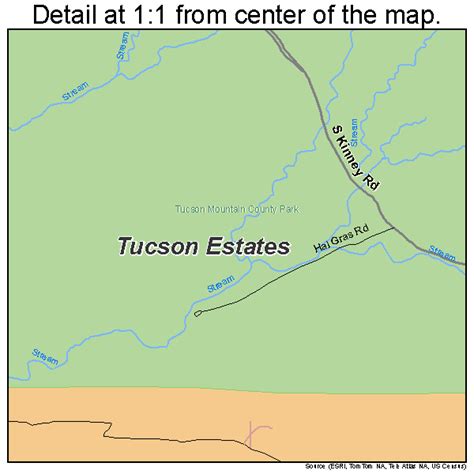 Tucson Estates Arizona Street Map 0477035