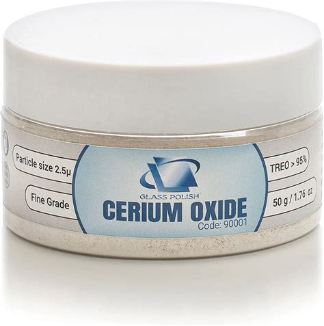 Amazon.com: Glass Polish 90001 Cerium Oxide Fine Grade Glass Polishing Powder - TREO 95% - 2.5 ...