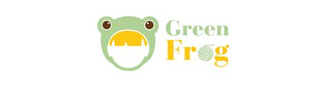 the green frog logo is shown with an alligator's head and words on it