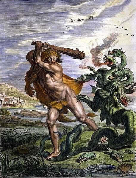 HERCULES & THE HYDRA. The Combat Between Hercules Our beautiful Wall Art and Photo Gifts include ...