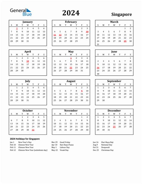 2024 Calendar With Holidays Singapore Pdf Download - Dell Moreen