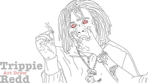 How to Draw Trippie Redd - YouTube