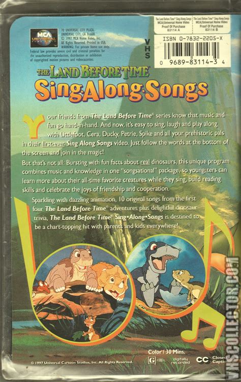 The Land Before Time: Sing Along Songs & More Sing Along Movies » MiscRave