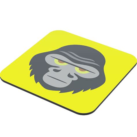 Gorilla Face Coaster - Just Stickers : Just Stickers