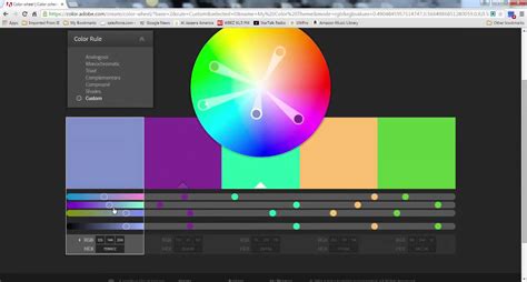 How to use Adobe color wheel - YouTube