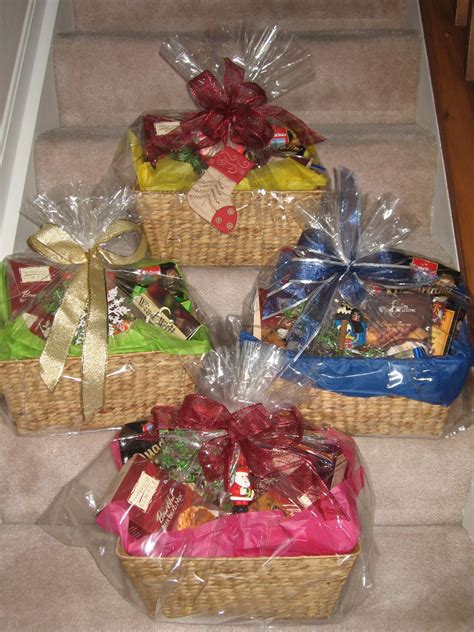 Baskets of favorite goodies | Crafts, Gift wrapping, Gifts