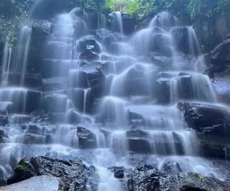 Kanto Lampo Waterfall Bali | Unique Waterfall With Water Stone Steps