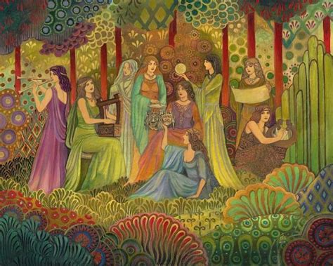 The Nine Muses by Emily Balivet Mythological Goddess Art