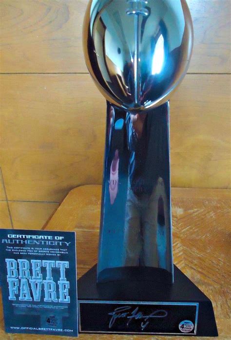 brett-favre-signed-trophy - Memorabilia Center