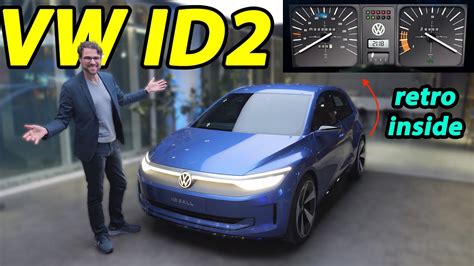 VW ID2 with interior of the next small electric Volkswagen! - YouTube