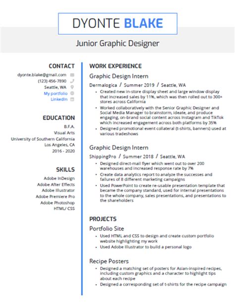 How to Write Graphic Design Resume | Format & Samples