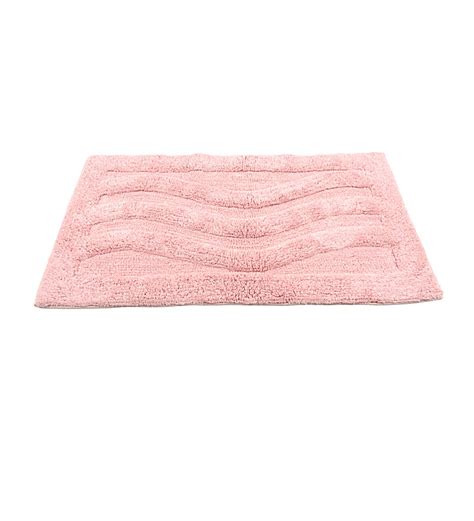 HomeFurry Pink Triple Wave Bath Mat by HomeFurry Online - Bath Mats - Bath Mats - Pepperfry Product