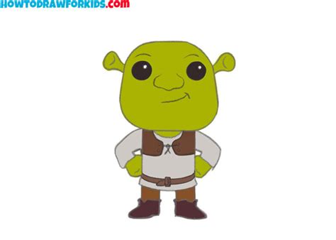 How to Draw Easy Shrek - Easy Drawing Tutorial For Kids