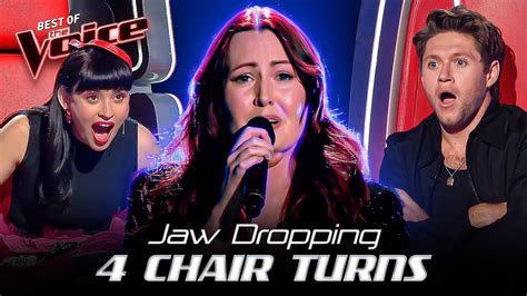 Stunning 4-CHAIR TURNS making the Coaches’ JAWS DROP in the Blind Auditions of The Voice | Top ...