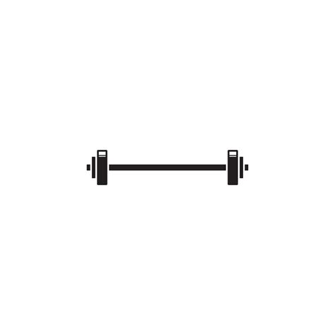 a simple Barbell logo or icon design 13947024 Vector Art at Vecteezy