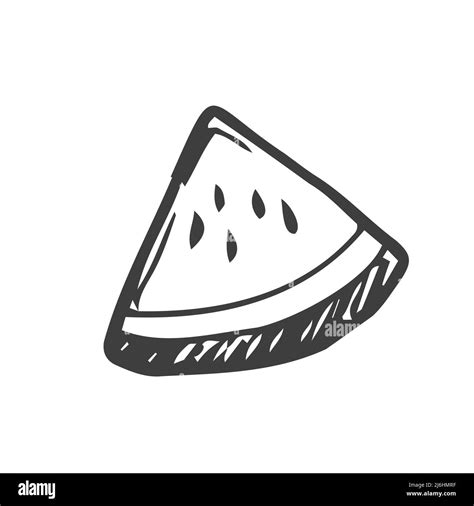 Slice Of Watermelon Coloring Page