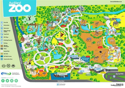 Auckland zoo map - Map of Auckland zoo (New Zealand)