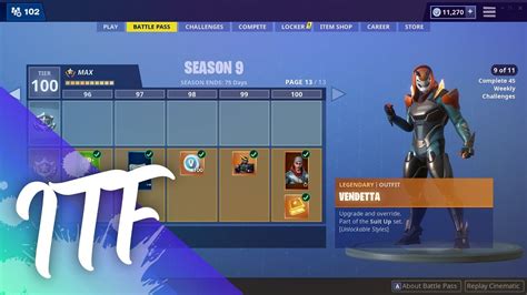 Fortnite Season 9 Battle Pass Overview (I BOUGHT EVERYTHING!) (Fortnite ...