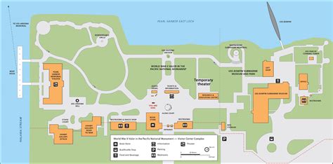 Map of the Pearl Harbor Visitor Center - World War II Valor in the ...