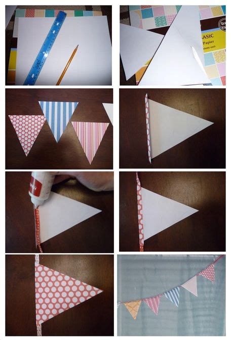 31+ Diy paper triangle flag banner ideas | This is Edit