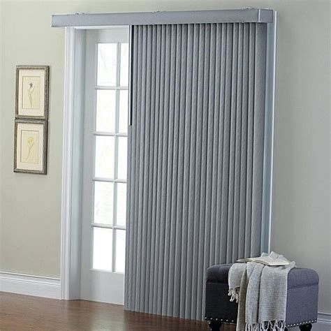 Elegant Curtains for Sliding Glass Doors with Vertical Blinds | Sliding glass door blinds ...